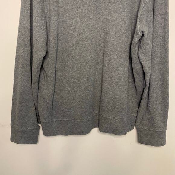 Lands End Mens Gray Pullover Sweater 1/4 Zip Minimalist Preppy Office Size Large - Picture 13 of 16